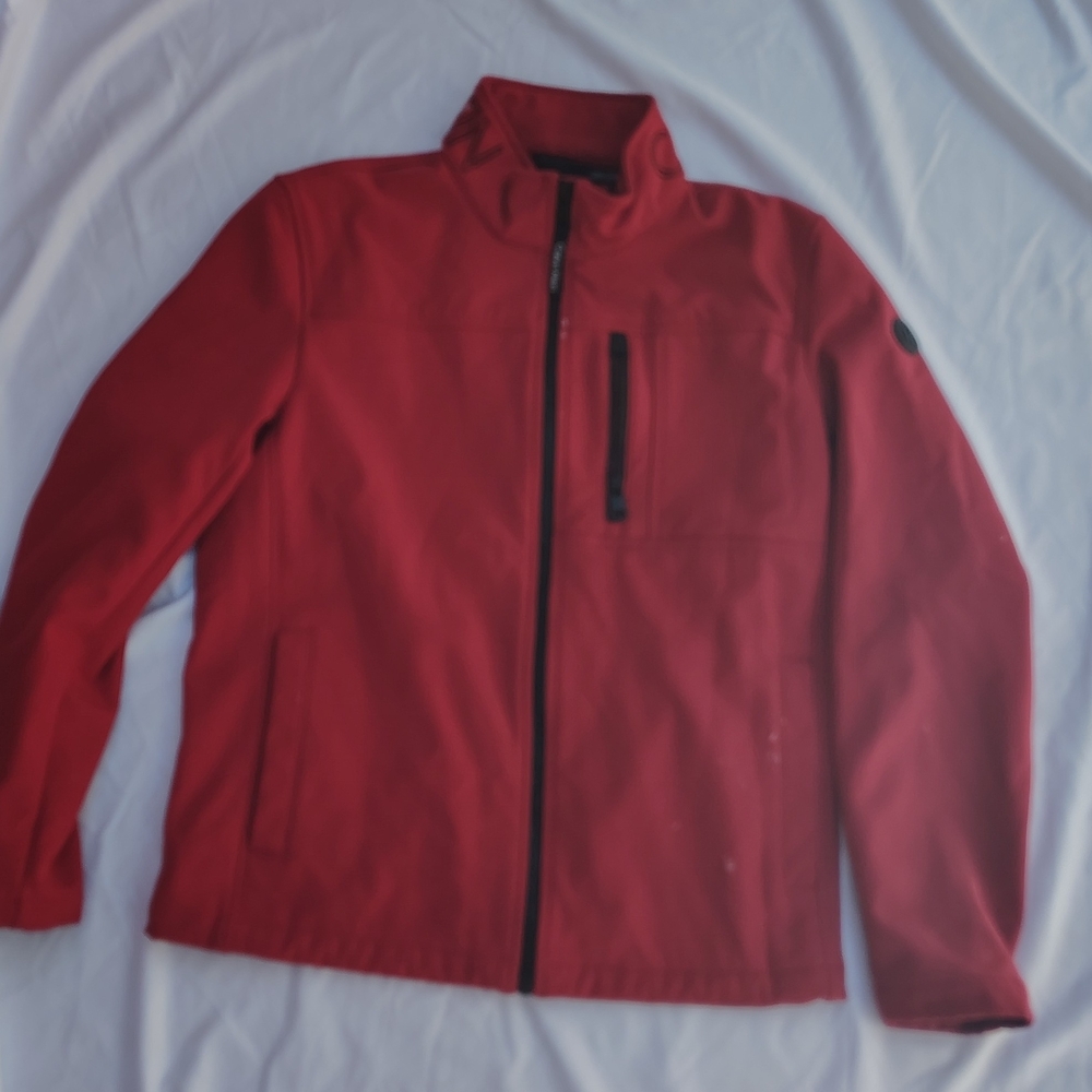 Calvin Klein Men's Bold Red Performance Jacket